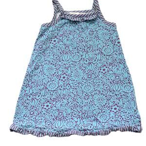 Hanna Andersson Girl's  Blue Spaghetti Strap Sun  Dress Size 110 (5/6)